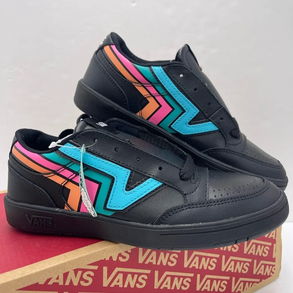 Vans Men’s Lowland Cc (Fader) Black/Multi
VN0A4TZY9OL
 Black Multicolor Sneakers - Picture 6 of 16